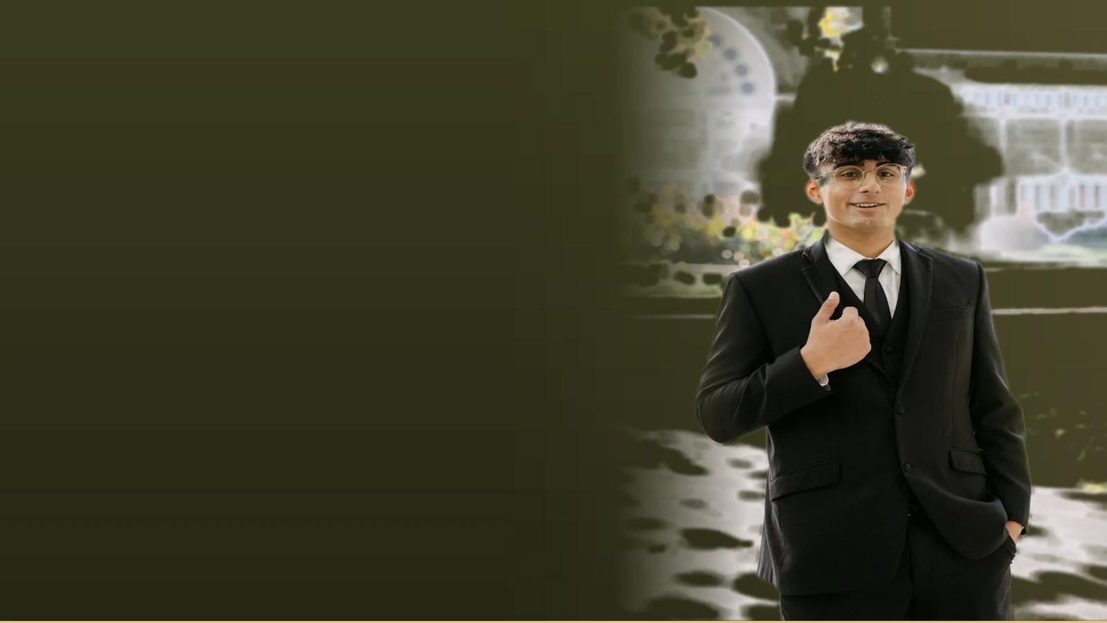 Gurshaan Sandhu, a Senior Administrative Officer, in a formal portrait.